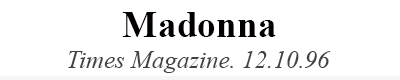 Madonna